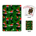 Christmas Santa Cats Playing Cards Single Design