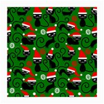 Christmas Santa Cats Medium Glasses Cloth