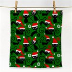 Christmas Santa Cats Face Towel