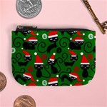 Christmas Santa Cats Mini Coin Purse