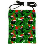 Christmas Santa Cats Shoulder Sling Bag