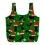 Christmas Santa Cats Full Print Recycle Bag (L)