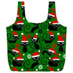 Christmas Santa Cats Full Print Recycle Bag (XL)