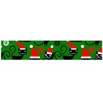 Christmas Santa Cats Flano Scarf (Large)