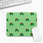 sequin christmas Holly Small Mousepad