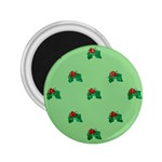 sequin christmas Holly 2.25  Magnet