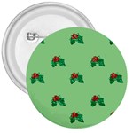 sequin christmas Holly 3  Button