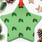 sequin christmas Holly Ornament (Star)