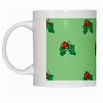 sequin christmas Holly White Mug