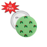 sequin christmas Holly 1.75  Button (10 pack) 