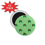 sequin christmas Holly 1.75  Magnet (10 pack) 