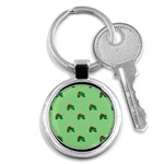 sequin christmas Holly Key Chain (Round)