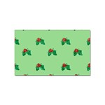 sequin christmas Holly Sticker (Rectangular)