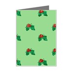 sequin christmas Holly Mini Greeting Card