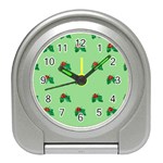 sequin christmas Holly Travel Alarm Clock