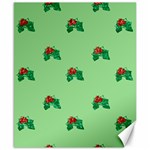 sequin christmas Holly Canvas 8  x 10 