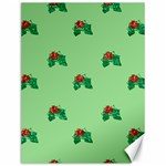 sequin christmas Holly Canvas 12  x 16 