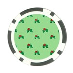 sequin christmas Holly Poker Chip Card Guard