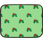 sequin christmas Holly Fleece Blanket (Mini)