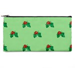 sequin christmas Holly Pencil Case