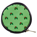 sequin christmas Holly Mini Makeup Bag