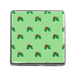 sequin christmas Holly Memory Card Reader (Square)