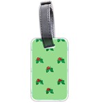 sequin christmas Holly Luggage Tag (two sides)