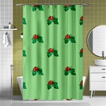 sequin christmas Holly Shower Curtain 48  x 72  (Small)