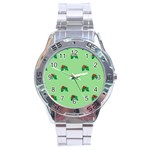 sequin christmas Holly Stainless Steel Analogue Watch