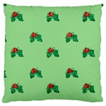 sequin christmas Holly Large Cushion Case (One Side)