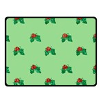 sequin christmas Holly Double Sided Fleece Blanket (Small)