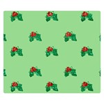 sequin christmas Holly Double Sided Flano Blanket (Small)