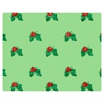 sequin christmas Holly Double Sided Flano Blanket (Medium)