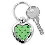 sequin christmas Holly Key Chain (Heart)