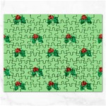 sequin christmas Holly Jigsaw Puzzle (Rectangular)