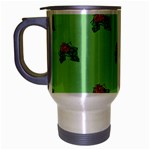 sequin christmas Holly Travel Mug (Silver Gray)