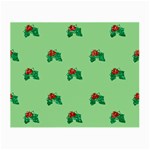 sequin christmas Holly Small Glasses Cloth