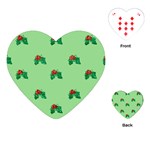 sequin christmas Holly Playing Cards (Heart)