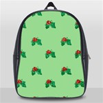 sequin christmas Holly School Bag (Large)