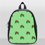 sequin christmas Holly School Bag (Small)