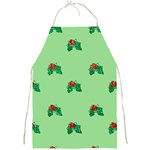 sequin christmas Holly Full Print Apron