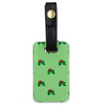 sequin christmas Holly Luggage Tag (one side)