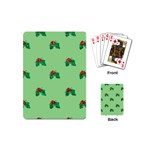 sequin christmas Holly Playing Cards (Mini)