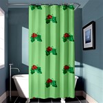 sequin christmas Holly Shower Curtain 36  x 72  (Stall)