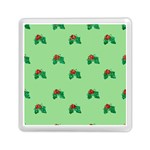 sequin christmas Holly Memory Card Reader (Square)