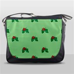 sequin christmas Holly Messenger Bag