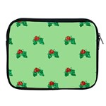 sequin christmas Holly Apple iPad Zipper Case