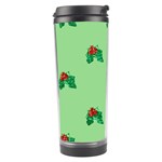 sequin christmas Holly Travel Tumbler