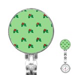 sequin christmas Holly Stainless Steel Nurses Watch