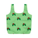 sequin christmas Holly Full Print Recycle Bag (M)